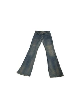 Vintage Y2K Abercrombie Fitch Madison Jeans 4R Low Rise Flare Dirty Wash 2000s
